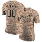 Personalized Camo Salute to Service T-Shirt in Black-Cream Performance, Sizes 3 Personalized Camo Black-Cream Performance