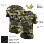 Personalized Camo Performance T-Shirt for Salute to Service in Black-Cream Personalized Camo Black-Cream Performance Salute