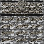 Camo Black-Cream Personalized Performance T-Shirt, Salute to Service Apparel Personalized Camo Black-Cream Performance Salute