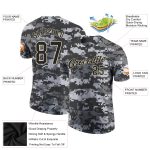 Camo Black-Cream Personalized Performance T-Shirt, Salute to Service Apparel Personalized Camo Black-Cream Performance Salute