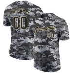 Camo Black-Cream Personalized Performance T-Shirt, Salute to Service Apparel Personalized Camo Black-Cream Performance Salute