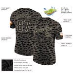 Custom Camo Salute to Service T-Shirt Black-Cream Performance Fit Personalized Camo Black-Cream Performance Salute To Service