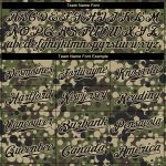 Personalized Camo Salute to Service T-Shirt for Men - Black-Cream Performance Style, Size 6 Personalized Camo Black-Cream