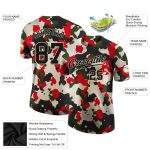 Camo Performance T-Shirt - Personalized Black-Cream Salute To Service Design Personalized Camo Black-Cream Performance Salute