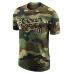 Personalized Camo Performance T-Shirt for Salute to Service in Black-Cream Personalized Camo Black-Cream Performance Salute