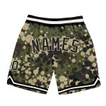 Personalized Camo Basketball Shorts - Black-Cream Salute to Service Personalized Camo Black-Cream Salute To Service Basketball