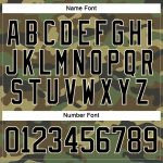 Custom Name and Number Camo Black-Cream Salute to Service Hockey Lace Neck Jersey - Personalized Team Jersey Personalized