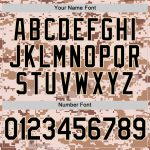 Personalized Camo Jersey for Softball, Black-Cream Salute to Service, Unisex Two-Button Design Personalized Camo Black-Cream