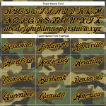 Camo Black-Gold Performance T-Shirt for Service Members | Personalized Salute to Service Graphic Tee Personalized Camo Black-Gold