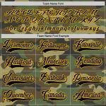 Custom Camo Black-Gold Salute To Service Hockey Jersey for Fans Personalized Camo Black-Gold Salute To Service Hockey Jersey