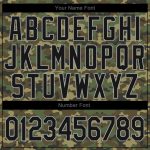 Personalized Black-Gray Camo Authentic Salute To Service Baseball Jersey Personalized Camo Black-Gray Authentic Salute To