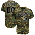Personalized Camo Baseball Jersey Black Gray Salute to Service 2 Personalized Camo Black-Gray Salute To Service Baseball