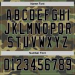Personalized Camo Hockey Jersey Black-Gray Salute to Service Design Personalized Camo Black-Gray Salute To Service Hockey