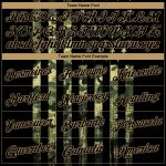 Custom Camo Black Old Gold 3D American Flag Basketball Jersey - Salute to Service Personalized Camo Black-Old Gold 3D American