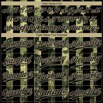 Custom Name and Number Army Camo Softball Jersey, Black-Old Gold 3D American Flag, Unisex, Two-Button, Team Apparel Personalized