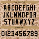 Custom Name and Number Camo Black-Old Gold 3D Bomber Jacket - Varsity Letterman Salute to Service Full-Snap Personalized