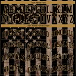 Personalized 3D Camo Baseball Jersey with Black & Old Gold Salute To Service American Flag Personalized Camo Black-Old Gold