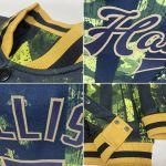 American Flag Camo 3D Bomber Jacket - Personalized Black & Gold Varsity Letterman Salute to Service Personalized Camo Black-Old