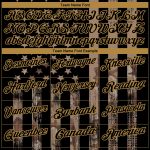 Custom Name Number Camo Black Gold American Flag Golf Polo Shirt Performance Salute to Service Personalized Camo Black-Old