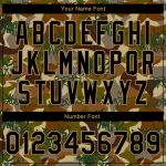 Personalized Black and Old Gold Camo Graffiti Drips 3D Bomber Varsity Letterman Jacket - Salute to Service Personalized Camo