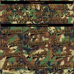 Custom Name and Number Varsity Jacket - Personalized Camo Graffiti 3D Bomber Full-Snap Letterman Salute to Service Design