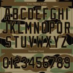 Personalized Camo 3D Bomber Varsity Jacket Black Old Gold Jungle Camouflage Salute To Service Full-Snap Personalized Camo