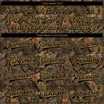Personalized Camouflage Jacket with Custom Name & Number, 3D Bomber Varsity Letterman in Black & Gold - Salute to Service