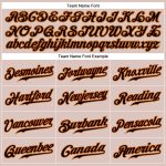 Custom Name Number Camo Baseball Jersey - Black-Orange Authentic Salute To Service Personalized Camo Black-Orange Authentic