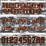 Custom Name and Number Black-Orange Camo Basketball Shorts - Authentic Salute To Service Personalized Camo Black-Orange Authentic