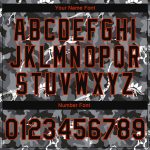Custom Name Number Salute To Service Jacket Personalized 3D Camo Black-Orange Dinosaur Full-Snap Varsity Bomber Personalized
