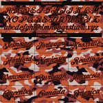 Personalized Black-Orange Camo Salute to Service Baseball Jersey for Men Personalized Camo Black-Orange Salute To Service
