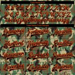 Personalized Camo Tiger Jacket Black-Orange 3D Bomber Varsity Letterman Salute to Service Personalized Camo Black-Orange