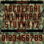 Personalized Camo Tiger Jacket Black-Orange 3D Bomber Varsity Letterman Salute to Service Personalized Camo Black-Orange