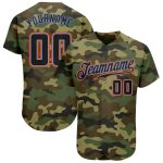 Personalized Black Camo Authentic Baseball Jersey - Powder Blue Salute to Service Personalized Camo Black-Powder Blue Authentic