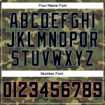 Personalized Camo Black Powder Blue Salute to Service Jersey - Mens Baseball Jersey 2 Personalized Camo Black-Powder Blue