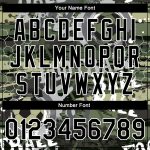 Personalized Salute To Service Camo Black-White 3D Bomber Varsity Letterman Jacket Personalized Camo Black-White Football