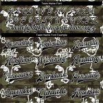 Custom Name & Number Camo Bomber Jacket, Hand-Painted 3D Pattern, Black-White Varsity Letterman Design, Salute to Service