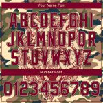 Custom Name Number Jacket - Personalized Salute To Service Bomber Varsity Letterman in Camo Crimson Black Wolf 3D Pattern Design