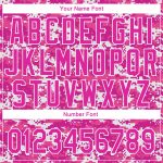 Personalized Breast Cancer Awareness Baseball Jersey - Deep Pink/Black Camo, 3D Pink Ribbon, Womens Health Care Support Personalized