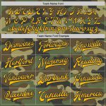 Custom Camo Bomber Jacket with Name & Number - Gold Navy Varsity Letterman Salute to Service Full-Snap Personalized Camo