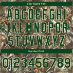 Camo Green-Cream 3D Realistic Forest Camouflage Varsity Letterman Jacket - Personalized Full-Snap Bomber Salute To Service