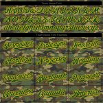 Camo Green Gold Personalized Salute to Service Jersey for Men Basebal Personalized Camo Green-Gold Salute To Service Baseball