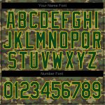 Camo Green Gold Personalized Salute to Service Jersey for Men Basebal Personalized Camo Green-Gold Salute To Service Baseball