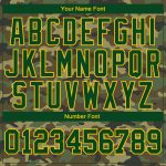 Personalized Camo Green Gold Salute To Service Long Sleeve T-Shirt Performance Top Personalized Camo Green-Gold Salute To