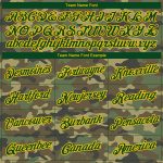Personalized Camo Green Gold Salute To Service Long Sleeve T-Shirt Performance Top Personalized Camo Green-Gold Salute To