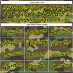 Camo Green Yellow Personalized Performance T-Shirt, Salute To Service Design Personalized Camo Green-Yellow Performance Salute
