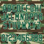 Personalized Kelly Green White Camo 3D Varsity Letterman Jacket - Full-Snap Salute to Service Bomber Personalized Camo Kelly