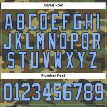 Personalized Camo Jersey Light Blue Navy Salute To Service Hockey Lace Neck Personalized Camo Light Blue-Navy Salute To Service
