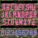Personalized Camo Baseball Jersey Light Blue Pink Authentic Salute to Service Personalized Camo Light Blue-Pink Authentic