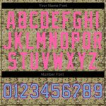 Personalized Camo Baseball Jersey in Light Blue-Pink, Salute to Service Design, Size 3 Personalized Camo Light Blue-Pink